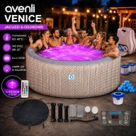 EKSKLUZYWNE JACUZZI OGRODOWE SPA AVENLI 6 OSÓB 1000L HYDROMASAŻ LED 40°C