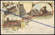 PTP - GDAŃSK # DANZIG # KOŚCIÓŁ MARIACKI, DŁUGA, MUZEUM # POCZTÓWKA # 1899