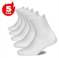 Skarpetki damskie SKARPETY BIAŁE SPORTOWE BAWEŁNA Pesail 5 par