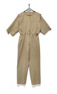 Kombinezon Jumpsuit Daily Casual Workwear Beżowy |R. L