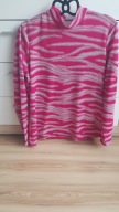 NEXT ___________ bluzka 46/48 różowo-srebrna plus size
