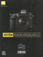 Katalog Prospekt Nikon D610 20 stron 2014 rok PL