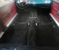 WYKŁADZINA WNĘTRZA DYWAN TAPICERKA CZARNA FIAT 125P FSO 1300 1500