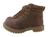 BUTY ZIMOWE OCIEPLANE TRAPERY DLA CHŁOPCA CLIBEE, ŚNIEGOWCE KOZAKI r. 34