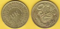 Peru 1 Sol De Oro 1957 r.