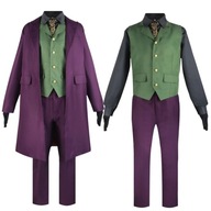 STRÓJ NA HALLOWEEN JOKER KLAUN KOSTIUM BATMAN PRZEBRANIE COSPLAY ZESTAW 6EL