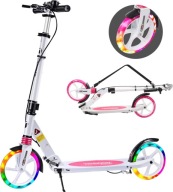 Hulajnoga Dziecięca Składana Regulowana Hamulec Ręczny LED Koła