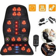 MATA MASUJĄCA GRZEWCZA 8 STREF MASAŻER PLECÓW KARKU DO DOMU I AUTA + PILOT