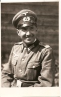 WEHRMACHT -TRZECIA RZESZA -ŻOŁNIERZ -zdjęcie -format pocztówkowy -PORTRET