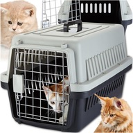 TRANSPORTER DLA ZWIERZĄT KOTA PSA KRÓLIKA SKŁADANY KOJEC KLATKA PRZENOŚNA