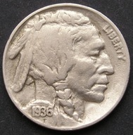 USA 5 centów 1936 - Indianin - Bizon