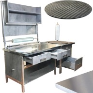 STÓŁ DO PAKOWANIA PACZEK ROBOCZE STANOWISKO DO PAKOWANIA PACZEK Z KOŁEM