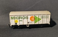 WAGON TOWAROWY CHŁODNIA MIGROS SUISSE - INTERFRIGO - LILIPUT H0 1:87