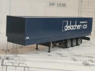 ~*~ ORYGINALNY AWM..NACZEPA..SKRZYNIA Z PLANDEKĄ..DELACHER+CO ~*~