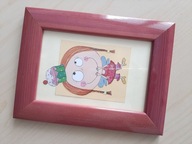 OBRAZKI RAMKI drewniane DREWNO tryptyk 10x15