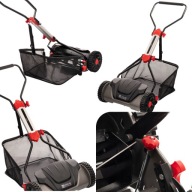 KOSIARKA WRZECIONOWA RĘCZNA BĘBNOWA LEHMANN 40CM KOSZ 30L 5 NOŻY REGULACJA