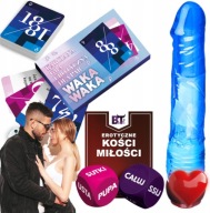 EROTYCZNY ZESTAW PREZENTOWY GORĄCE WALENTYNKI GRA WAKA WAKA KOŚCI WIBRATOR