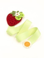 Momilio handmade Organizer na spinki do włosów truskawka Strawberry
