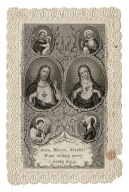 OBRAZEK ŚWIĘTY JEZUS MARYA JÓZEF STANISŁAW KOSTKA KORONKA RELIGIA