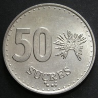 Ekwador 50 sucre 1991 - stan 1/2