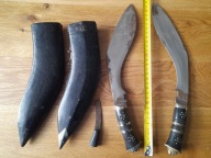 KUKRI Zestaw Starych Noży Indie Nepal Noże