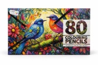 PROFESJONALNY ZESTAW KREDEK OŁÓWKOWE ZESTAW XL 80 szt KREDKI W ETUI CRAFT