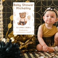 PREZENT NA BABY SHOWER MAGNES Z TEKSTEM PAMIĄTKA NARODZIN DZIECKA dla gości