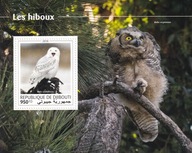 Dżibuti 2018 ** cena 12,50 zł kat.7,50€ (2) - sowy, blok