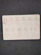 Tabliczka drewniana do nauki liczenia i pisania