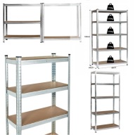 REGAŁ METALOWY MAGAZYNOWY GARAŻOWY WARSZTATOWY SOLIDNY MOCNY 180x90x40