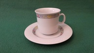 Śliczna, porcelanowa filiżanka z podstawkiem, LYNNS