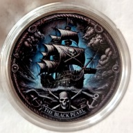 THE BLACK PEARL - marynistyka, piękny, kolorowy numizmat , 40mm, zobacz !!!