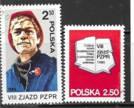 Znaczki Pocztowe Polski 2524-25...1980 r Kasowane