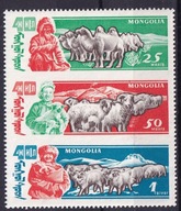 1961 Mongolia zwycięstwo republiki ludowej Mi znaczki z bloku 6 **