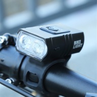 MOCNA LED LAMPKA ROWEROWA ACU USB ŚWIATŁA PRZÓD + TYŁ ALUMINIUM