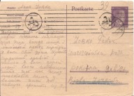 UKRAINA -TRZECIA RZESZA -postkarte -obieg 1943 rok -j.ukraiński