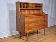 Sekretarzyk/regał, tekowy,Dania lata 60 (228)