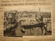 Gdańsk/ Danzig - stara pocztówka - Motlawa , statek