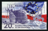 FI 5383 Blok 382 - 20 rocznica przystąpienia Polski do UE - BLOK 2024