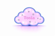 Personalizowana Lampka LED Chmurka – z imieniem dziecka!