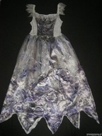 Strój kostium przebranie SZKIELET KOŚCIOTRUP RÓŻA 9-10 lat 134-140cm GEORGE