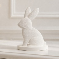 Zajączek wielkanocna figurka króliczek biały ozdoba Wielkanoc dekoracja