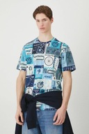 MEDICINE bawełniany T-shirt wzorzysta dzianina regular fit L