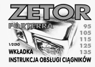 Zetor Forterra 95, 105, 115, 125, 135 -wkładka instrukcji obsługi PL (2010)