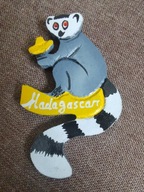 MADAGASKAR MAGNES NA LODÓWKĘ LEMUR ORYGINAŁ DREWNO AFRYKA