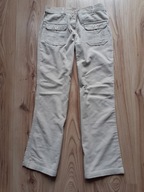 BUFFALO - beżowe sztruksowe spodnie dziewczęce 146