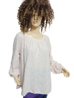 LAURA ASHLEY BLUZKA tunika swobodna hafty 42/44