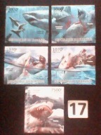 Ryby , rekiny , Burundi , MNH cięte
