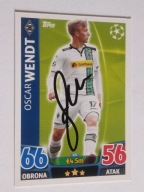 Karta topps match attax autograf Monchengladbach Champions League Wendt