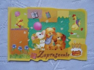 KARNET ZAPROSZENIE GĄSKI PIESKI MIŚ